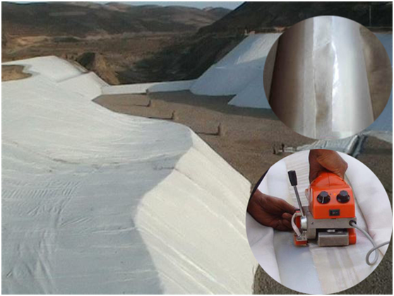 沿海地区储油库91视频直播APP膜防渗施工工况